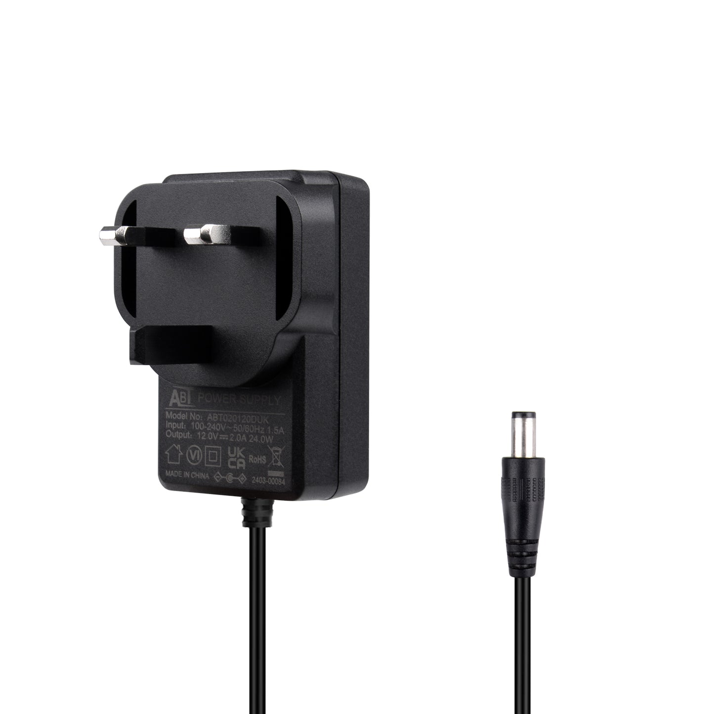 DeskPi DC 12V 2A  Power Supply Wall-mount Switching Power Adapter