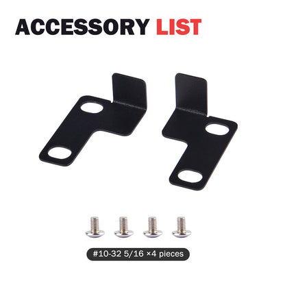DeskPi Rackmate L Brackets for Rack Shelf Heavy Duty Metal Corner Brace Shelf Supporter