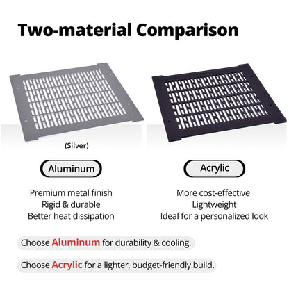 DeskPi RackMate Accessories Aluminum Alloy Top Cover for T0-Plus/T1-Plus/T2 Server Cabinet