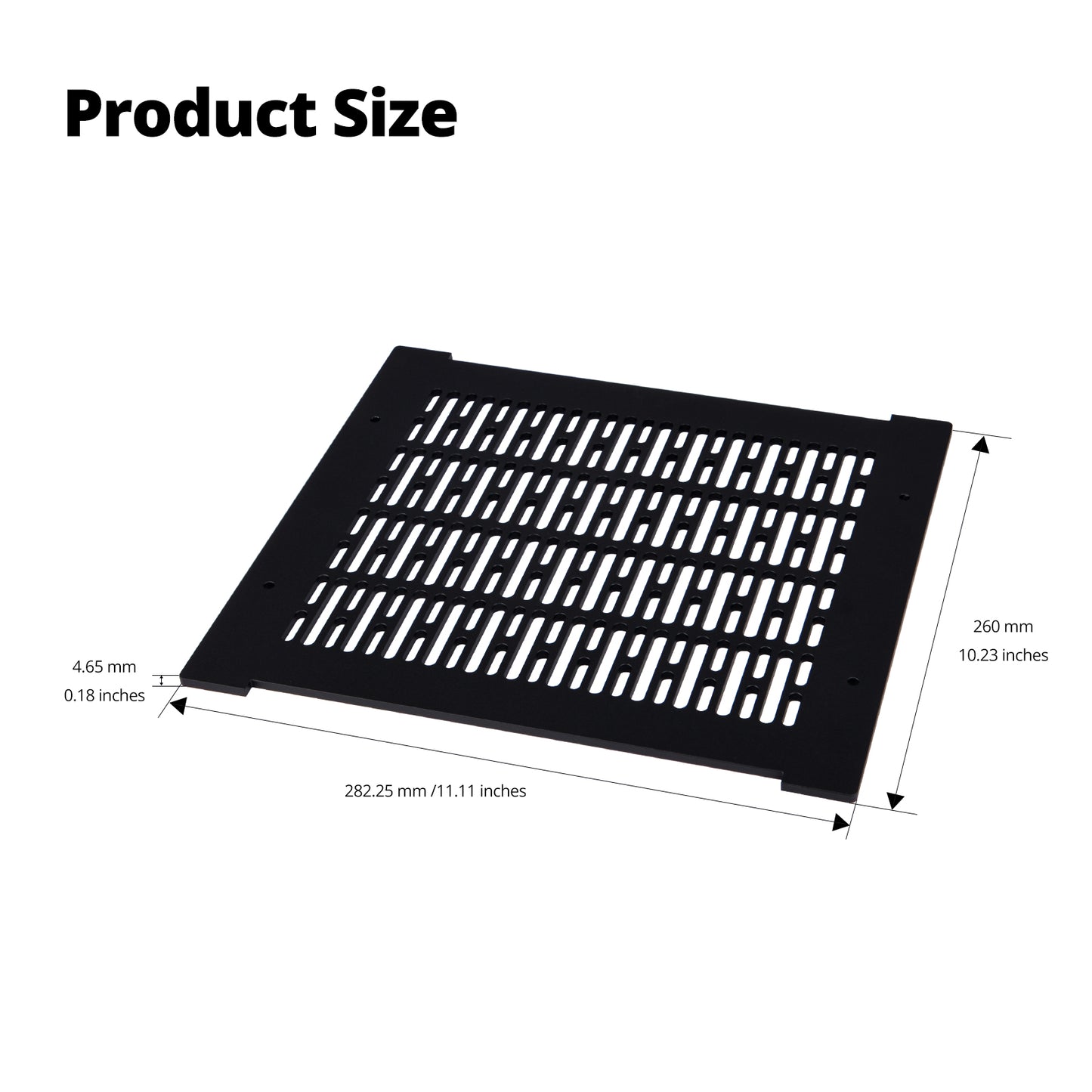 DeskPi RackMate Accessories Aluminum Alloy Top Cover for T0-Plus/T1-Plus/T2 Server Cabinet