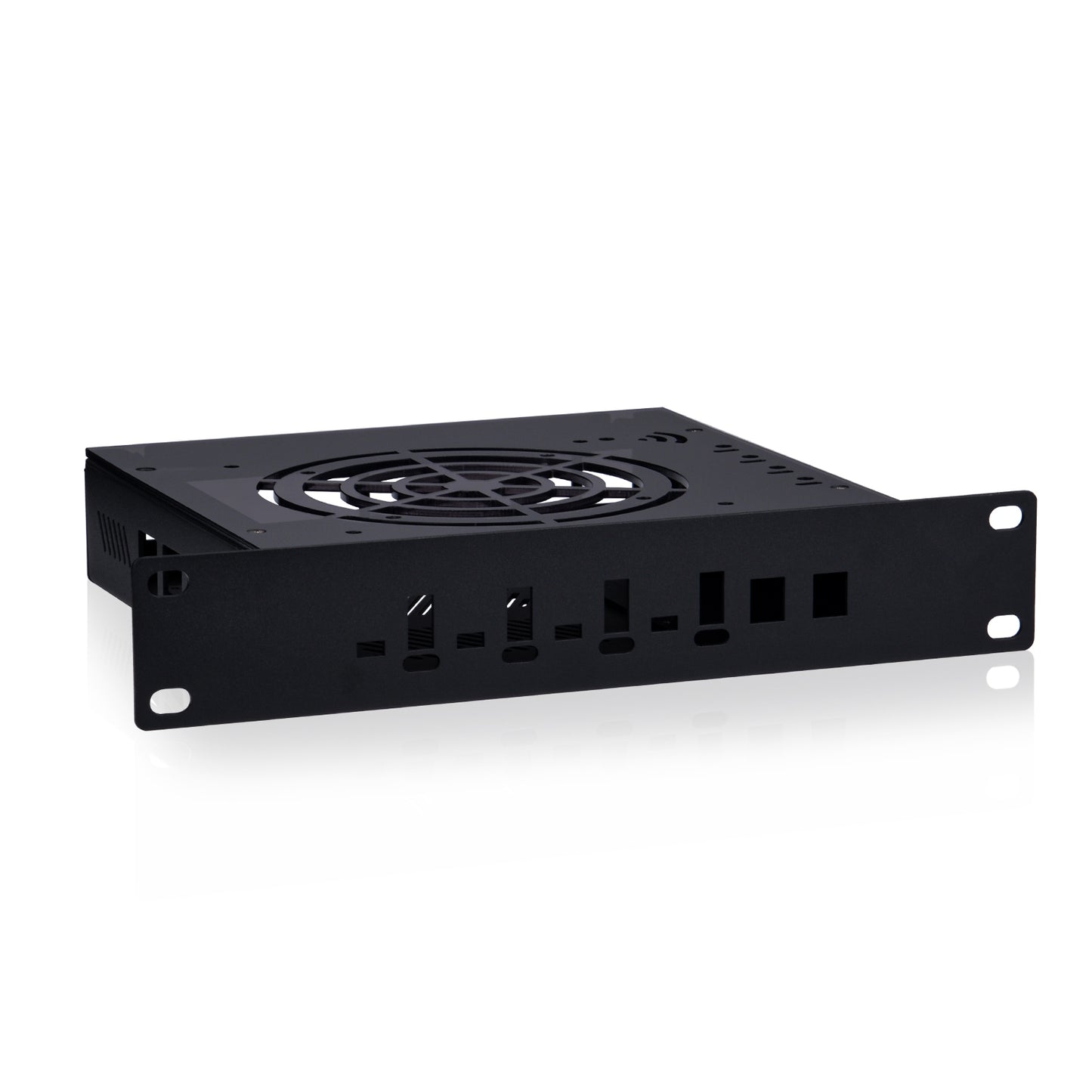 DeskPi Metal Case for Super4C Raspberry Pi CM5 Cluster Mini-ITX Board, with Front I/O & Easy SSD Upgrade (Only Case)