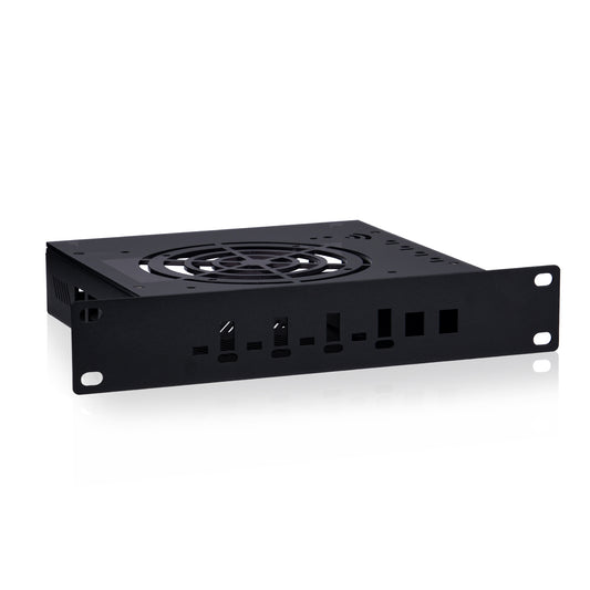 DeskPi Metal Case for Super4C Raspberry Pi CM5 Cluster Mini-ITX Board, with Front I/O & Easy SSD Upgrade (Only Case)