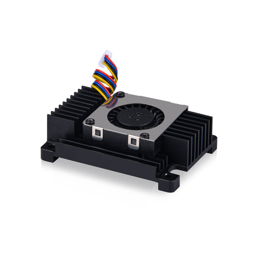 DeskPi Aluminum Alloy Heatsink with 3007 Blower Fan for Raspberry Pi CM5, Dual Cooling for Raspberry Pi Compute Module 5
