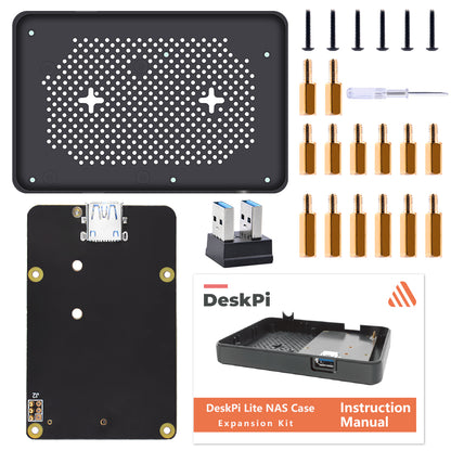 DeskPi Lite M.2 SATA Expansion Board for Raspberry Pi 4, Only Compatible with DeskPi Lite Case