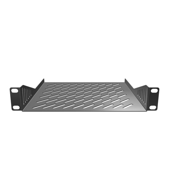 DeskPi Rackmate 1U Rack Shelf, White 10 inch Vented Rack Mount Cantile ...