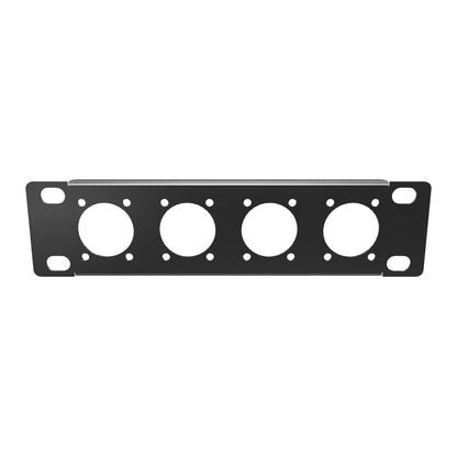 DeskPi Rackmate 7-Inch D-type Patch Panel Rack Mount with 4 Ports for TT Server Rack/Network Cabinet