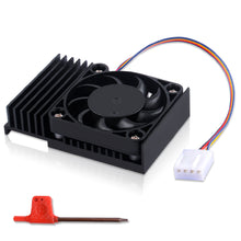 Load image into Gallery viewer, 5V Cooling Fan PWM Speed Adjustment with Aluminum Heatsink for DeskPi Nano
