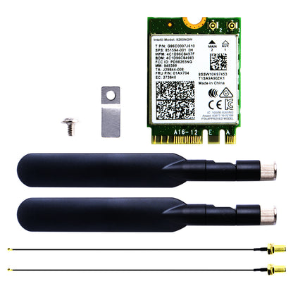 AC8265 Wireless NIC 2.4G/5G WiFi Bluetooth 4.2 Module with 2pcs 5db Antennas for Jetson Nano