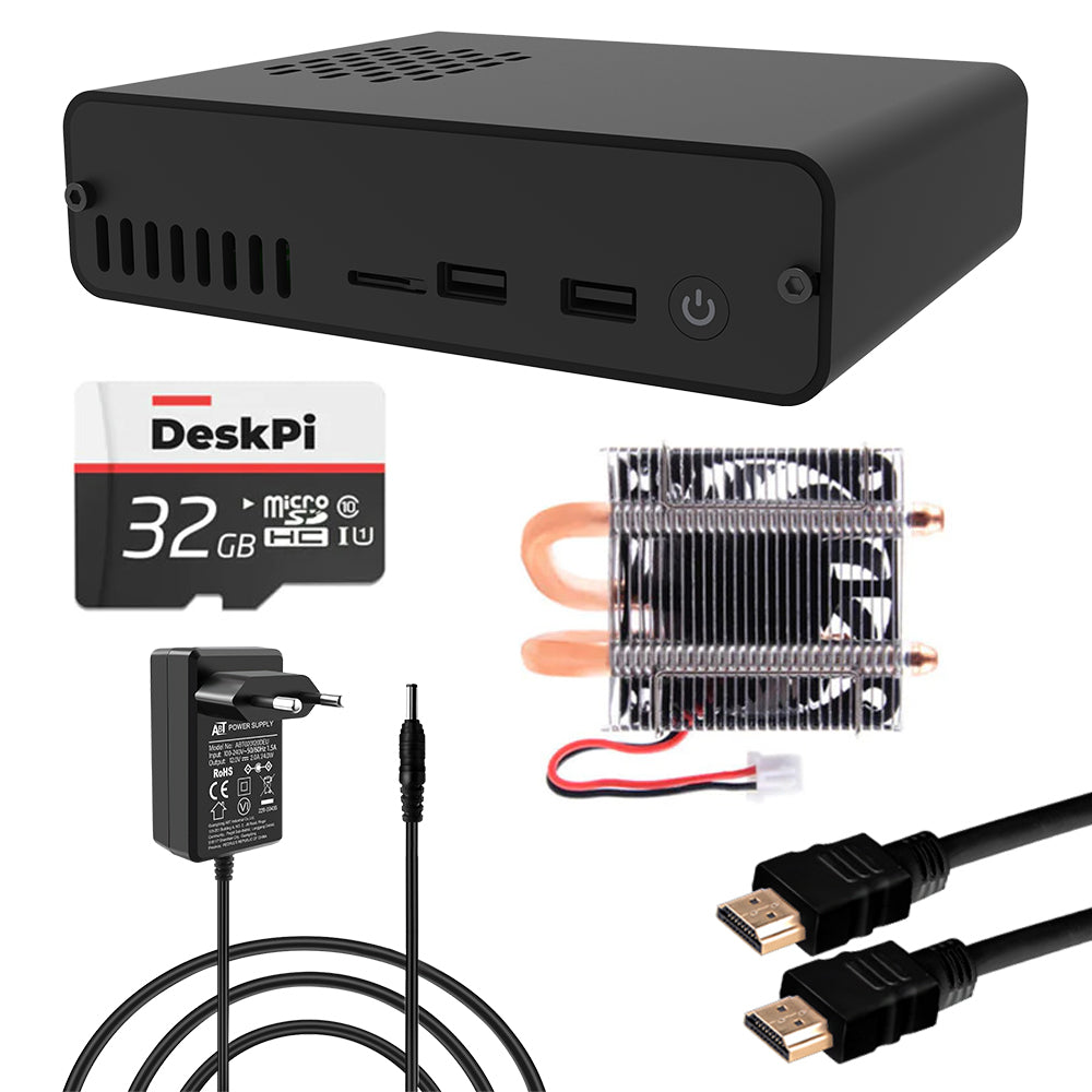 DeskPi Pro Set-top Box with Accessaries Kit