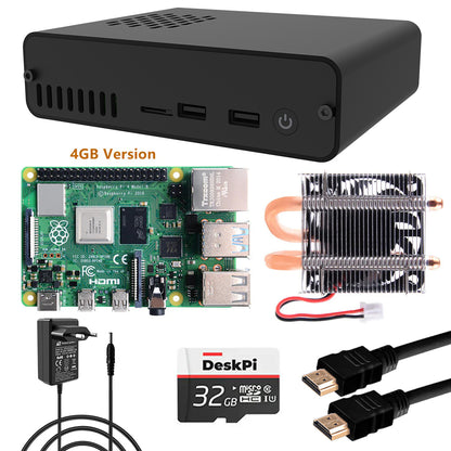 Raspberry Pi 4 4GB Kit with DeskPi Pro Set-top Box