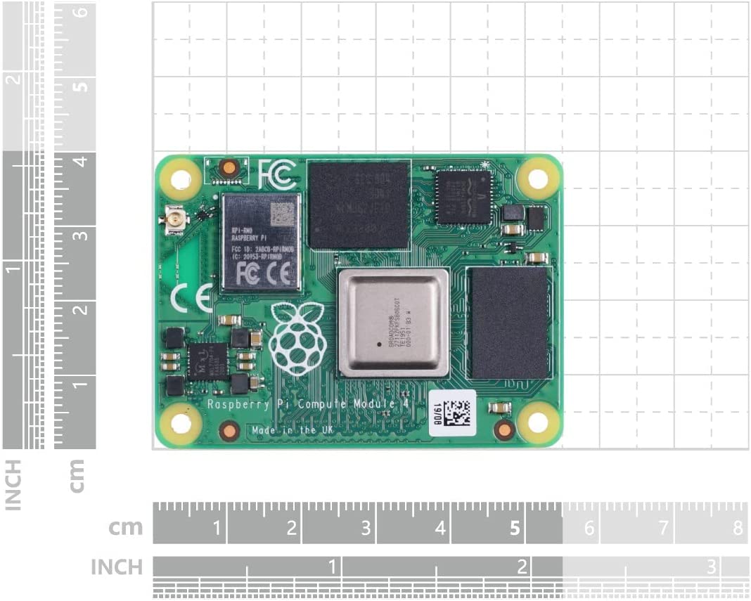 CM4108032, Raspberry Pi CM4 8GB RAM 32GB eMMC, 2.4/5.0GHz Wi-Fi & Bluetooth 5.0