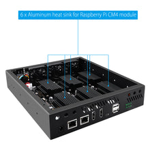 将图片加载到图库查看器，(Only Case) DeskPi ITX Case Kit for Deskpi Super6c Raspberry Pi CM4 Cluster Mini-ITX board
