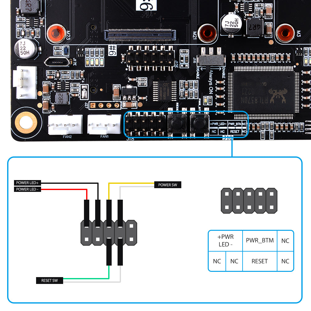 (Only Case) DeskPi ITX Case Kit for Deskpi Super6c Raspberry Pi CM5/CM4 Cluster Mini-ITX board