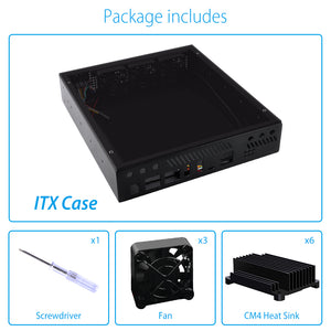 (Only Case) DeskPi ITX Case Kit for Deskpi Super6c Raspberry Pi CM4 Cluster Mini-ITX board