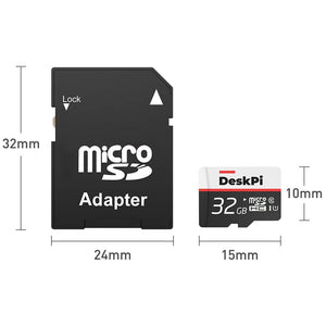 DeskPi 32GB Micro SD Card - No Preload