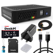 将图片加载到图库查看器，DeskPi Lite Case - With Q3 Power Supply / 32GB Card / USB Card Reader
