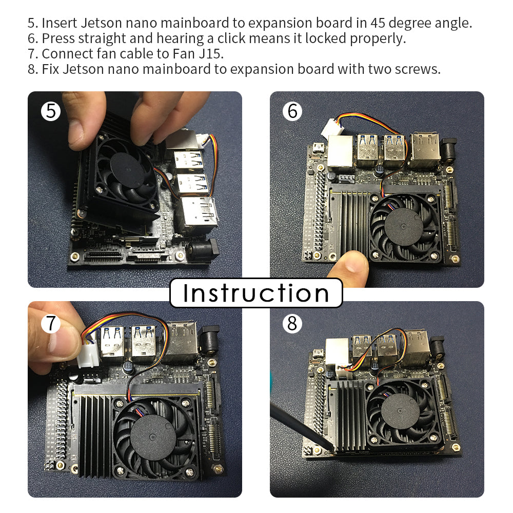 5V Cooling Fan PWM Speed Adjustment with Aluminum Heatsink for DeskPi Nano