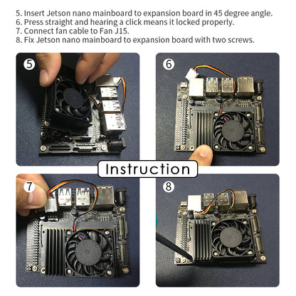 5V Cooling Fan PWM Speed Adjustment with Aluminum Heatsink for DeskPi Nano