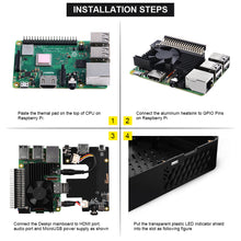 将图片加载到图库查看器，New! DeskPi Lite for Raspberry Pi 3B/3B+, With Power Button/ Heatsink with PWM Fan
