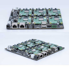 将图片加载到图库查看器，DeskPi Super6C Raspberry Pi CM4 Cluster Mini-ITX board 6 RPI CM4 supported, Power Supply Included
