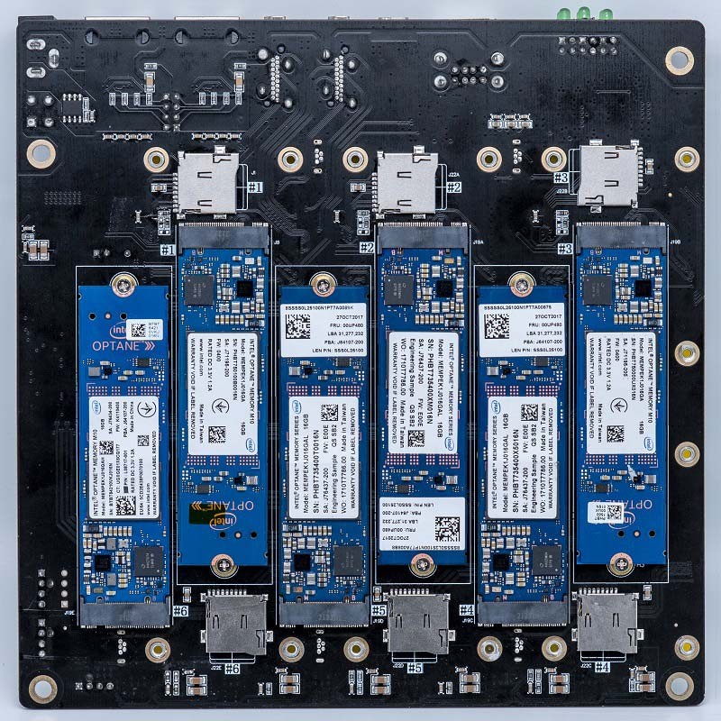 DeskPi Super6C Raspberry Pi CM5/CM4 Cluster Mini-ITX board 6 RPI CM4 supported, Power Supply Included