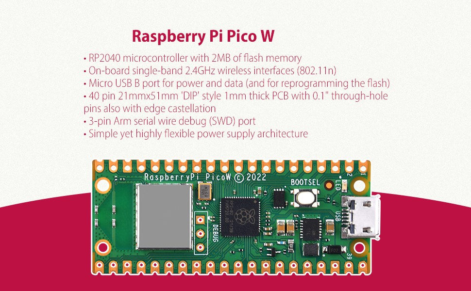 Raspberry Pi Pico /W board WH